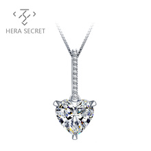 Wholesale price heart pendant necklace elegant wedding engagement party women jewelry  valentine's day jewelry